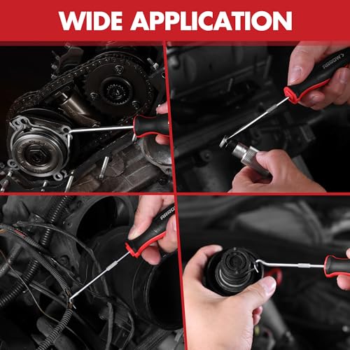 Arrow 7-Piece Hook and Pick Set, Long & Mini Precision Pick Tool Set | With Storage Bag, For Automotive Mechanic, O-Ring Removal Tool, Oil Seal, Gasket Puller, Hose Puller Picks