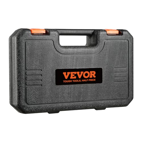 VEVOR 1/2" Drive Impact Socket Set, 23 Piece Socket Set SAE (7/16" -1")& Metric (13-24mm)6 Point Cr-V Alloy Steel for Auto Repair with Ratchet Handle Rugged Construction Storage Case - style: 1/2" 23PCS