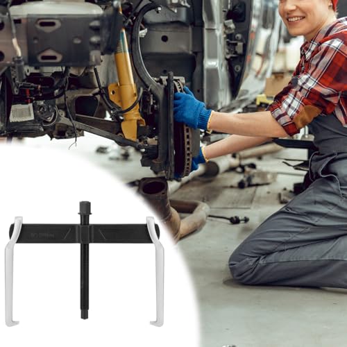 QWORK 12 Inch 2-Jaw Gear Puller - Heavy-Duty Steel Adjustable Puller Tool Separate Lifting Device for Removing Pulley Flywheel Bearing
