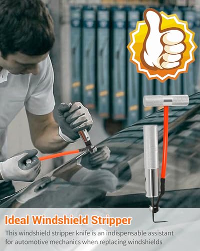 Windshield Removal Tool, Windshield Stripper Knife Used to Separate The Glass from The Adhesive When Replacing A Car Windshield - color: Cutter knife