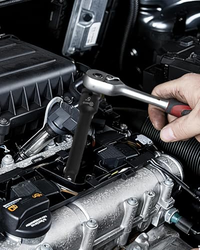 1/2"Drive Deep Impact Socket Set,20 Piece 1/2 Inch Impact Socket Set Metric 8mm-24mm CR-V Steel, 6 Point Design, Includes Extension Bars, Hex Shank Adapter, Reducer, Meets ANSI Standards - style: SS-D12-20PC