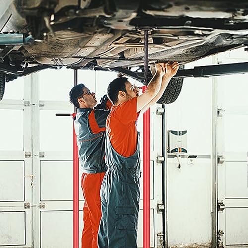 Underhoist Support Stand 1500lbs 0.75 Ton Capacity Pole Jack Heavy Duty Jack Stand Car Support Jack Lifting from 52inch to 75inch Easy Adjustment Round Base Automotive Support