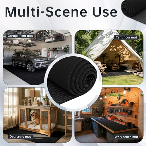 60"x36" Garage Floor Mat 2-Pack – Oil Absorbent & Leak-Proof Rubber Backing, Heavy Duty Protector for Cars SUVs, Non-Slip Trimmable Multi-Purpose Floor Mat - size: 60"x36"