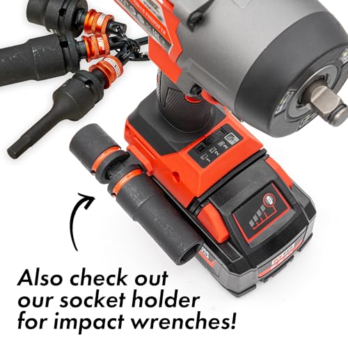 Simon tools Socket Holder Keychain 3pc - 1/2 Socket Organizer with Quick Release and Clip - Perfect Impact Wrench and Toolbox Accessories for Construction Workers, Linemen and Automotive Mechanics - size: 1/2"