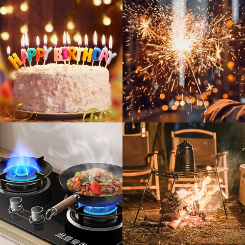 VEHHE Electric Candle Lighter, Plasma Arc Windproof BBQ Lighters with Touch Lock, Electric Lighter USB C Rechargeable with 360° Flexible Neck for Fireworks Camping Festivals (Silver) - color: Silver