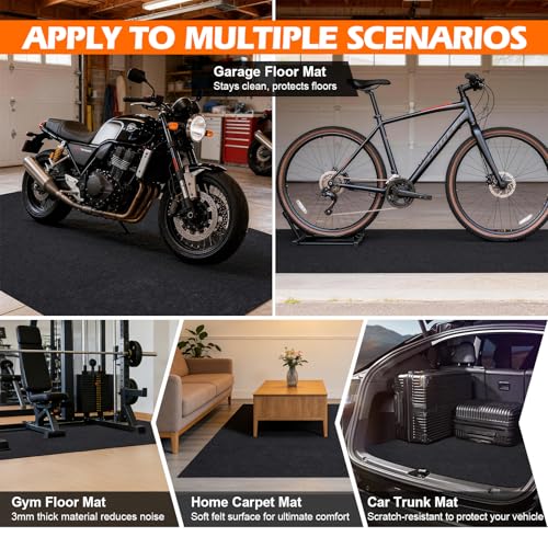 Grefinity Oil Spill Mat, 2 Pack 36" x 60" Oil Mat for Driveway, Under Car Pad for Garage Floor, Protects Against Oil, Chemicals & Stains with TPE Anti-Leak Backing, Reusable & Washable - size: 36"x60"(2 PCS)