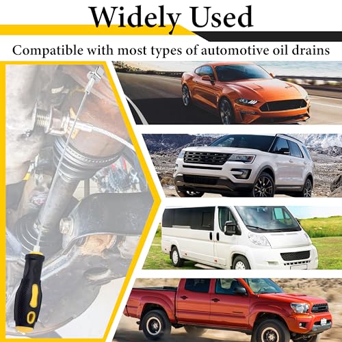 Flexible Oil Funnel with Strong Magnetic Oil Drain Plug