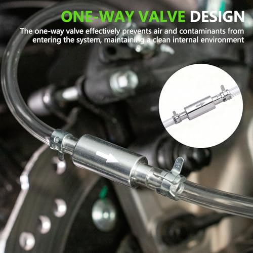 2 Pack Brake Bleeder Kit,Hydraulic Disc Clutch Bleeding Kit 2pcs 100ML Syringes 2pcs 50cm Hoses with One Way Check Valve for Hydraulic System Bleeding, Motorcycle ATV Quad System