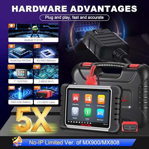 Autel Obd2 Scanner Diagnostic Tool MaxiCOM MK808Z: 2026 Bidirectional Scan Tool, 28+ Service, Active Tests Scanner for Car, All System OBD2 Diagnostics Car Scanner for DIY, Mechanic and Small Shops - style: MK808Z