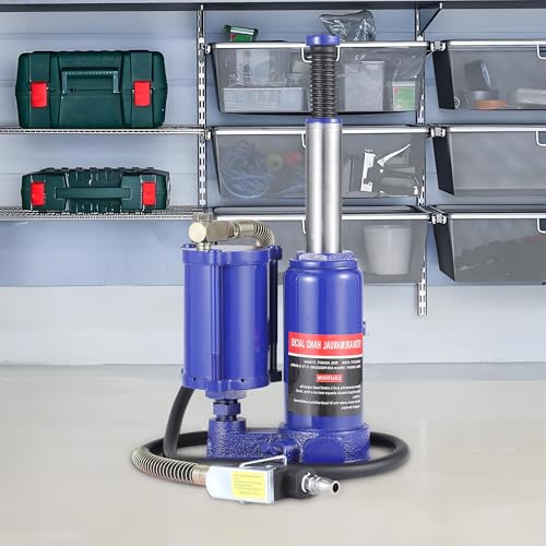 Heavy Duty Air Hydraulic Bottle Jack for Auto Repair and Home Lifting – Manual Hand Pump, Pneumatic Power, Reliable Industrial Jack – 5 Ton or 32 Ton Capacity