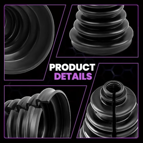 Heavy Duty CVS18 Universal CV Axle Boot Repair Kit, Fits 22-28mm Shafts, 5.04" (128mm) Height, Premium Silicone, Waterproof Dustproof Protection for Chevy GMC Ni-ss-an F150/250/350 & More - size: Kit 1
