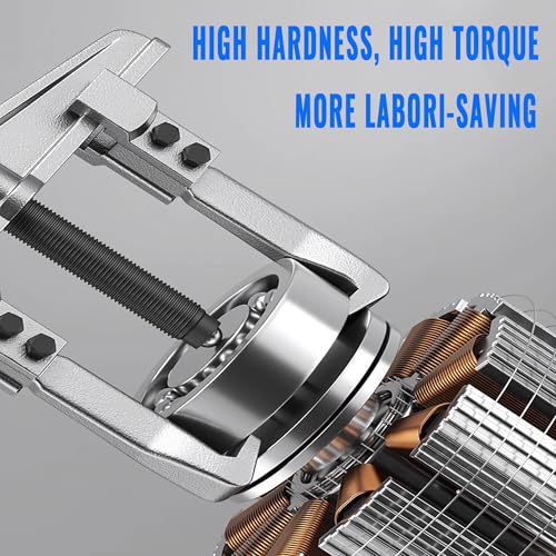 3 in 1 Gear Puller Set,9pcs 2 Jaw Bearing Flywheel Puller Kit with Reversible Jaws,Cr-V Steel Heavy Duty Pulley Puller Tool for Pulley Gear Bearing Flywheel Removal. - color: Red