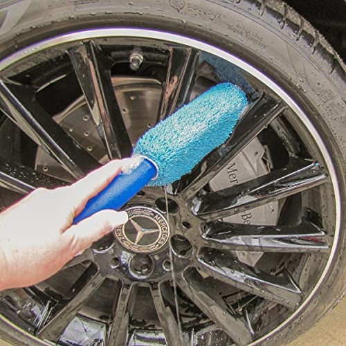 Microfiber Car Detailing Supply Kit Vehicle Cleaning Wash Wax Polish Buff Cloths Sponge Set