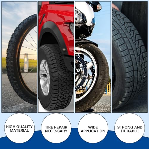 Zhengmy 60 Pieces Tire Patches 80 mm Tire Repair Unit with Tire Patch Roller Tire and Tube Patch Auto Repair Stitcher Tool Tire Repair Tools Tire Patches Kit for Car Truck Motorcycle - size: 80 mm
