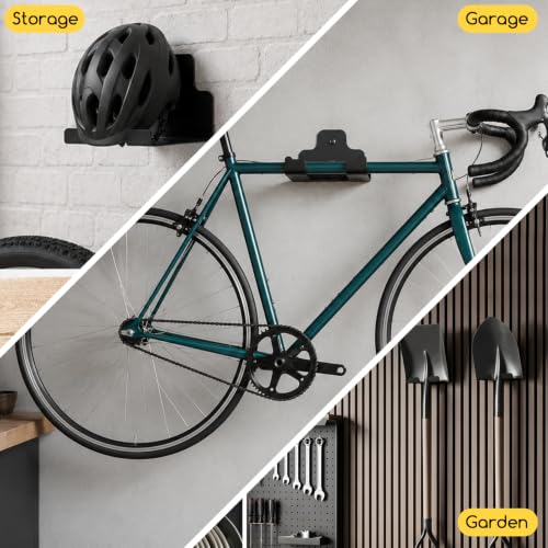 3 Pack Garage Organizer Trimmer Rack, Heavy Duty Garden Power Tool Hanger Wall Mounted for Grass Trimmer, Hedge Trimmers, Garden Tools, Garage Organization Storage