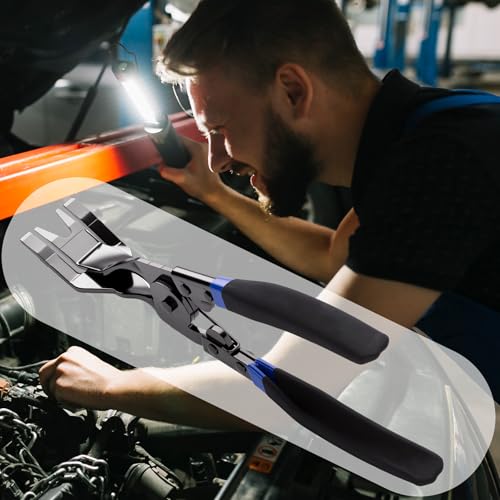 1PCS Car Clip Pliers Tool, Panel Clip Pliers Set Fastener Remover, Auto Retainer Clip Trim Rivet Removal Tool, Auto Door Car Upholstery Trim Clip Removal Tool (Black & Blue) - color: Black & Blue - 1 Pcs Clip Removal Plier