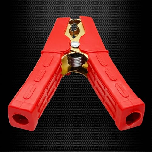 Ampper Replacement Jumper Cable Clamps, 500A Heavy Duty Car Battery Clamp Ends for Jumper Cables, Jump Starter, Charging and Testing (2 Pair) - color: 500A, size: 2 Pairs