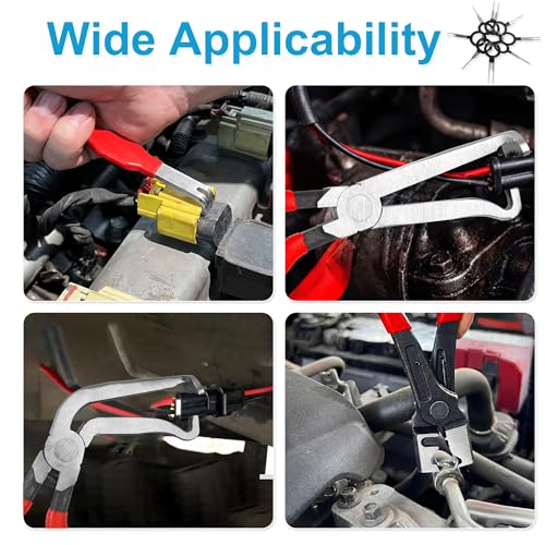 5PCS Electrical Disconnect Pliers Kit | Automotive Electrical Connector Removal Tool, Hose Clamp Pliers with Storage Box for Cars, Trucks, SUVs
