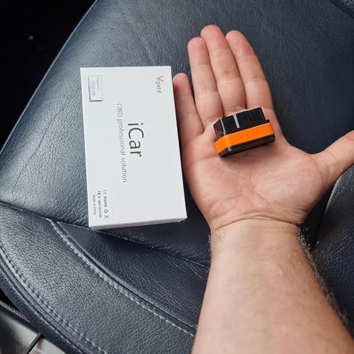 iCar2 BLE 4.0 OBD2 Bluetooth Adapter Auto Scanner Car Diagnostic Tools Engine System Diagnostic Tools for Android/iOS (Black/Orange) - color: iCar2 BLE4.0 Black & Orange