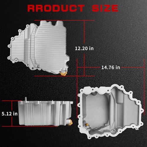 HL3Z-6675-A Upgraded Aluminum Engine Oil Pan Kit Compatible with Ford F-150 3.5L 2017-2019, F-150 3.3L 2018, Expedition 3.5L 2018-2019, Lincoln Navigator 3.5L 2018