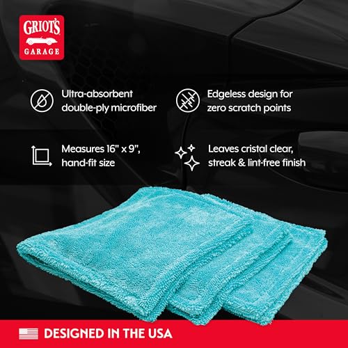 Griot's Garage Car Surface Cleaning Kit, Includes Iron and Fallout Remover, Brilliant Finish Synthetic Detailing Clay Pad, Speed Shine Auto Detailer, 3 PFM Edgeless Detailing Towels, 11699