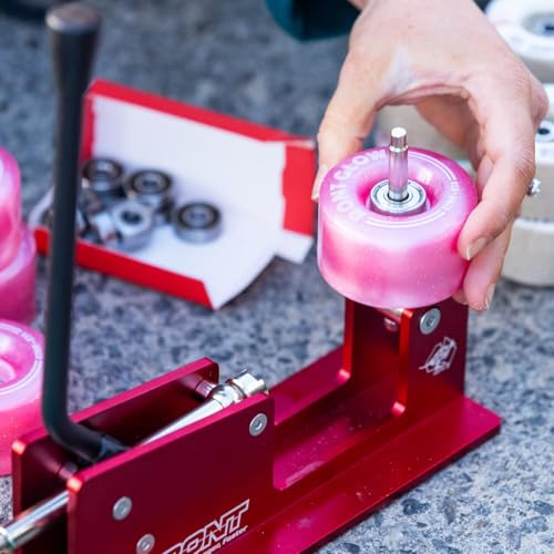 BONT Skates - Aluminum Bearing Press - Roller Skate Derby Speed Skateboard Wheel - Fits 7mm & 8mm Bearings - color: Red