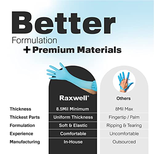 Raxwell Disposable Nitrile Gloves - Heavy Duty Cleaning Gloves - Elbow-Length Dishwashing & Kitchen Use - Chemical Resistant - size: XX-Large, style: 50 Count