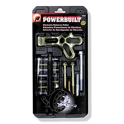 Powerbuilt Harmonic Balance Puller Kit, For pulling Harmonic Balancers, Steering Wheels, Flywheels, and Gears and Pulleys with Tapped Holes - 648436