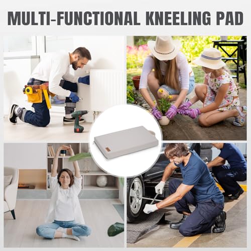 HappyPicnic Waterproof Garden Kneeling Pad - 2" Thick Soft Foam Kneeling Mat for Gardeners with Handle & Removable Cover, Knee Support for Bathing, Grey - color: Grey
