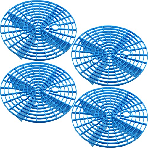 Tallew Car Wash Bucket Insert Grit Traps for Car Washing Detailing Kit Accessories Cleaning Tool Fits 12 Inch Diameter Bucket or 3-5 Gallon(Blue,4 Pieces) - color: Blue