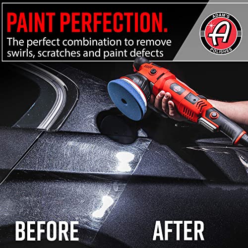 Adam's Polishes SK Pro 15mm Car Polisher Kit 7 Item- Professional Buffer Polisher for Car Detailing | Use W/Car Polish, Polishing Compound, or Car Scratch Remover | Car Wash Clay Bar Ceramic Coating - size: 15mm Polishing Kit (7 Item)