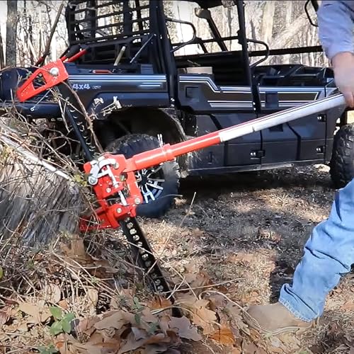 BIG RED TR6501B Torin 48" Ratcheting Off Road Utility Farm Jack, 3 Ton (6,000 lb) Capacity, Red - size: 48 inch Red