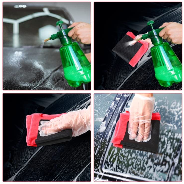Ragnify Clay Towel Auto Detailing Scratch Free and Paint Safe fine Grade Clay Bar Cloth for Car Detailing, Polishing and Removing Paint Contaminants (Red Mesh) - color: Red Mesh