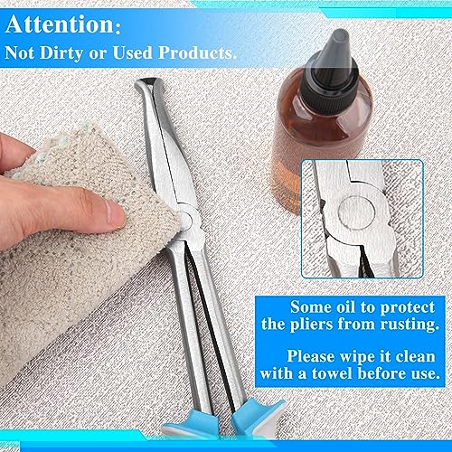 SPEEDWOX Long Reach Ring Nose Pliers - 11 Inch Spark Plug Removal Tool for Hose and Wire Separation - style: 283mm