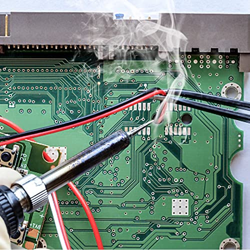 AccEncyc Solder Core Wire and Rosin Paste Flux Kit Tin Lead Rosin Core Solder Wire & Rosin Paste Flux for Electrical Soldering 60-40 (0.8mm, 50g)