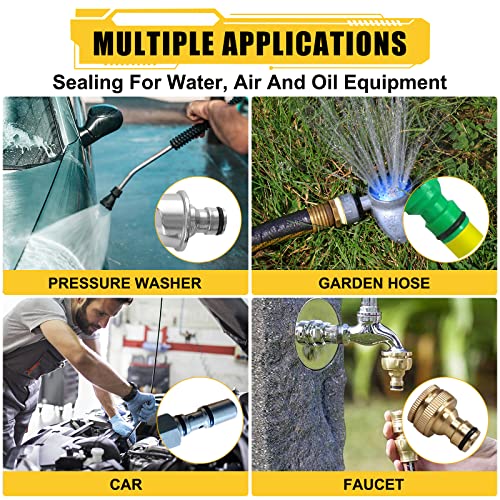 780PCS 18 Sizes Rubber O Ring Assortment Kit with 180° Pick & Hook Tool | O Ring Set of home, Universal Nitrile Rubber Pressure Washer, for Hose, Faucet, Automotive, Air and Gas Sealing Repair - size: 780PCS