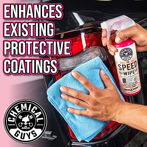 Chemical Guys Speed Wipe Quick Detailer - High Gloss, Streak-Free Shine, Detail Spray for Cars, Trucks, Motorcycles, RVs, and More, Safe on Paint, Glass, Wheels, and Trim, Cherry Scent, 16 fl oz - size: 16 Fl Oz (Pack of 1)