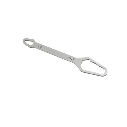 2 Packs Self Adjusting Wrench Set Dual Ended - Multifunctional Tool for Auto Repair and DIY Projects - color: Silvery(2pcs), size: 15cm