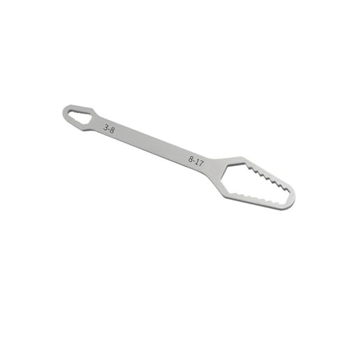 2 Packs Self Adjusting Wrench Set Dual Ended - Multifunctional Tool for Auto Repair and DIY Projects - color: Silvery(2pcs), size: 15cm