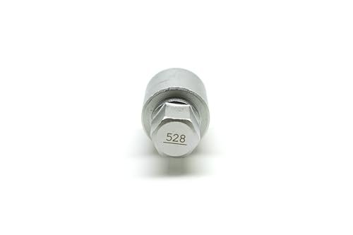 TEMO 528 Wheel Lock Nut Screw Removal Key Anti-Theft Lugnut Socket S3056 for Vw Audi Vag Volkswagen Vehicles - size: Model 528 (1 Piece)