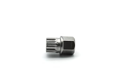 TMAX Abc7/19Pt Anti-Theft Wheel Lock Lug Nut Removal Socket Key for Vw Audi | Wheel Lock Nut Socket Adapter | Anti-Theft Screw Remover Repair Tool | Tyre Fitting, Garage Repair, Tire Change - size: ABC7/19PT