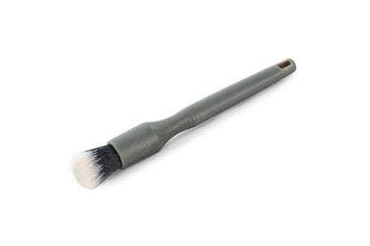 Detail Factory - Crevice Cleaning Detailing Brush Kit for Small Spaces - Mini Set Boar's Hair Brush + Ultra-Soft Synthetic Brush - Black & Gray - 2 Pack