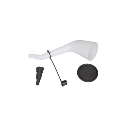 Lisle 18232 Offset Funnel with Cap & Lid Black - style: Offset Funnel with Cap & Lid