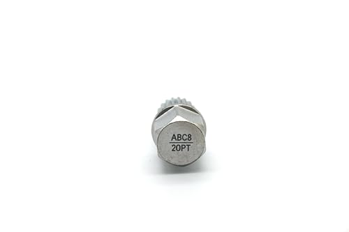 TEMO Abc8/20Pt Wheel Lock Lugnut Anti-Theft Lug Nut Screw Removal Key Socket S3057 for Vw Audi - size: ABC8/20PT