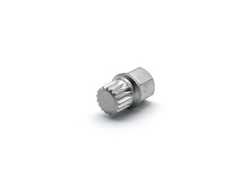 TEMO Abc6/17Pt Anti-Theft Wheel Lock Lug Nut Removal Socket Key for Vw Audi | Wheel Lock Nut Socket Adapter | Anti-Theft Screw Remover Repair Tool | Tyre Fitting, Garage Repair, Tire Change - size: ABC6/17PT