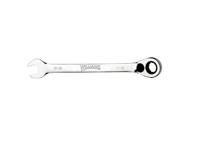 Williams 1212RC Ratcheting Combination Wrench, 12 Point, 3/8-Inch - size: 3/8-Inch Single