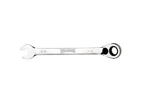 Williams 1212RC Ratcheting Combination Wrench, 12 Point, 3/8-Inch - size: 3/8-Inch Single