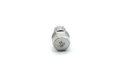TEMO 58/13Pt Anti-Theft Wheel Lock Lug Nut Removal Socket Key for Vw Audi | Wheel Lock Nut Socket Adapter | Anti-Theft Screw Remover Repair Tool | Tyre Fitting, Garage Repair, Tire Change - size: 58/13PT