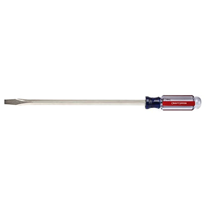 CRAFTSMAN Screwdriver, Slotted, Acetate Handle, 3/8 IN X 12 IN (CMHT65027) - style: Old Version