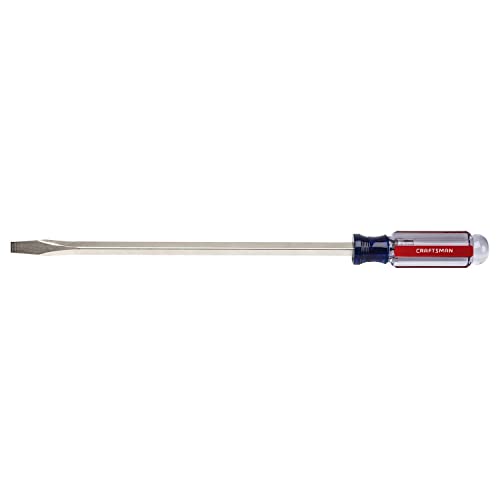 CRAFTSMAN Screwdriver, Slotted, Acetate Handle, 3/8 IN X 12 IN (CMHT65027) - style: Old Version